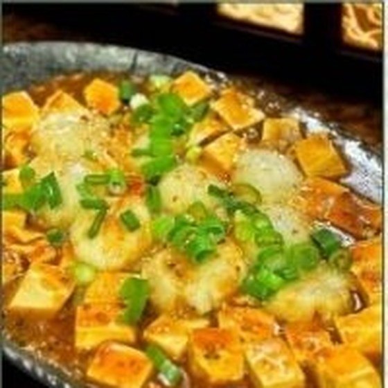 King prawns in mapo style