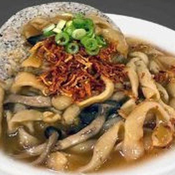 Black truffle rice with fish maw